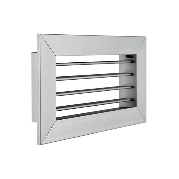 Grelha simples deflexão horizontal